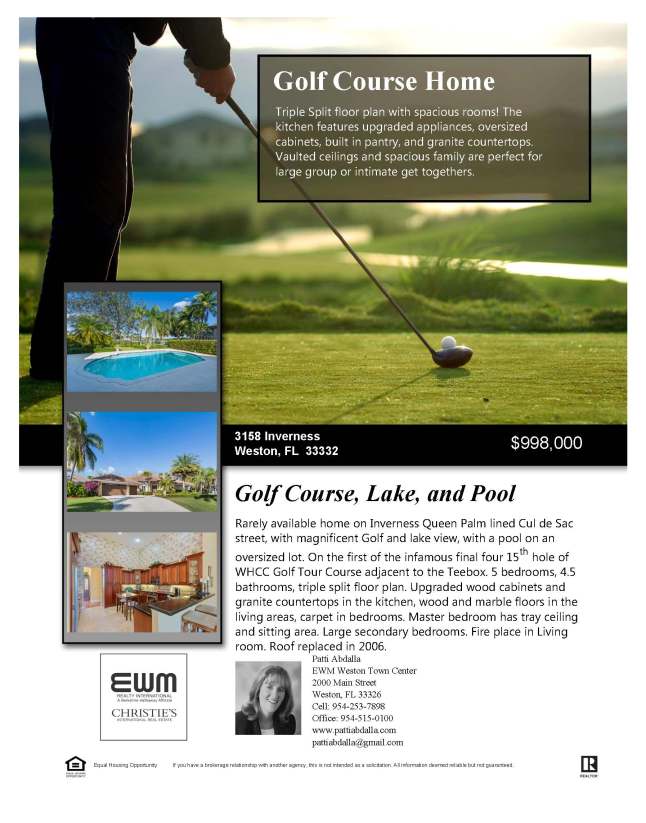 Advertising New Listing Golf